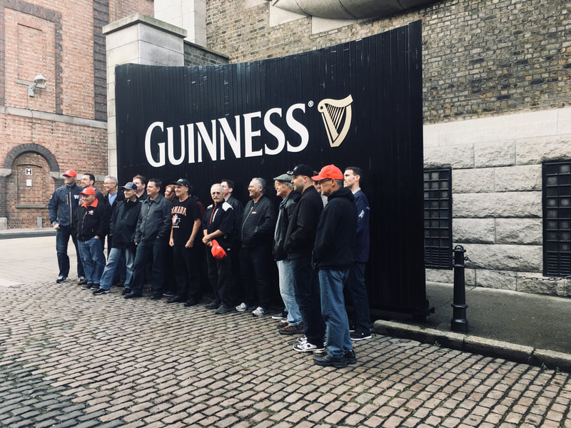Group in front of the Guinness Storehouse in Dublin during a tour